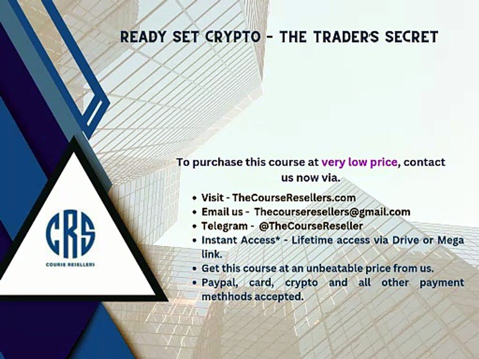 Thecourseresellers.com - Ready Set Crypto – The Trader’s Secret