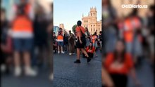 El Sindicato de Inquilinas, frente al Ayuntamiento: "¡Ayuso, Almeida, iros a la mierda!"