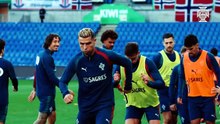 Treino antes da Noruega