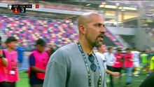 Verón se metió al campo de juego tras el escándalo