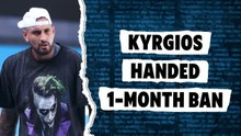 Kyrgios accepts one-month cocaine ban
