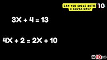 #GeniusOrNot 😏🤭 Can You Solve Both X Equations? ✖️