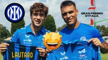 Franco Colapinto visita a Lautaro Martínez previo al GP de Italia 