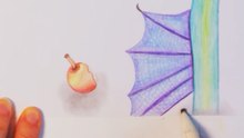 Pure Relaxation: Drawing a apple with Colored Pencils