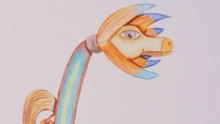 Pure Relaxation: Drawing a horseplant with Colored Pencils