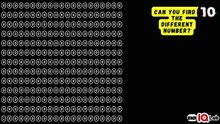 #DoNotBlink 🚫👀 Can You Find the Different Number? 🔢