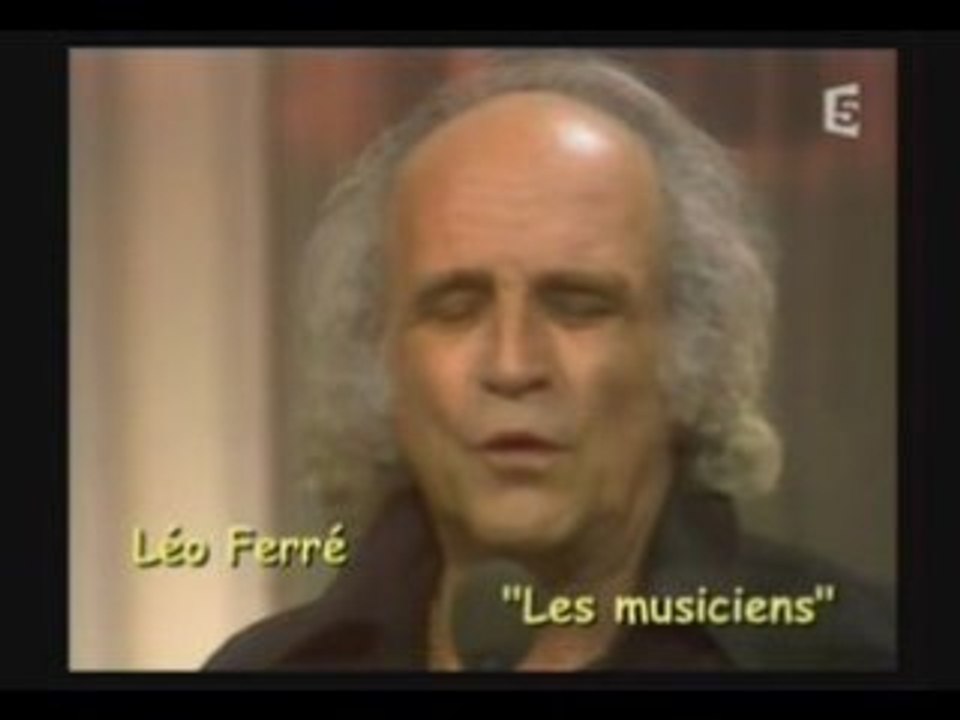 Leo Ferre invite par Coluche