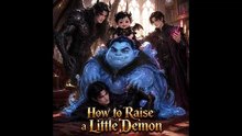 Roland wanted to teach little Noah patience, but one ball of yarn later, he had the whole demon family laughing.
