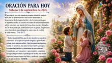 ORACIÓN PARA HOY  Sábado 5 de septiembre de 2026