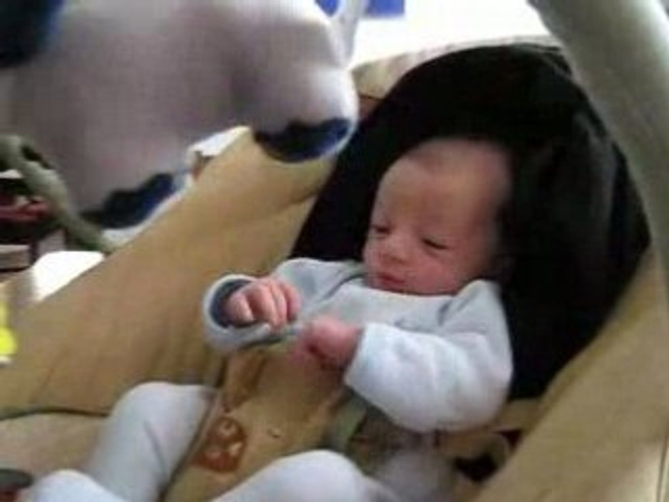 Benjamin in bouncy seat