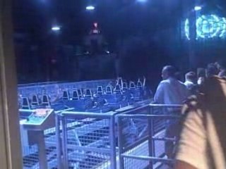 Mr. Freeze Taking Off at Six Flags Over Texas