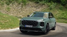 Audi Q7 SUV in Agave Green Driving Video