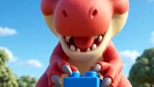 ¿Podrá Bebe T-Rex terminar la torre más alta? 🦖✨ #dibujosanimados #aventura #shorts