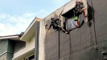 Cat Ulang Gedung Tinggi Tanpa Scaffolding | Lebih Praktis & Efisien Telp/Wa 0821 3435 8787