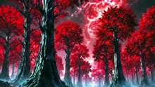 The Crimson Nebula Forest