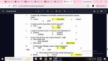 Pakistan study mcqqs part 2 a
