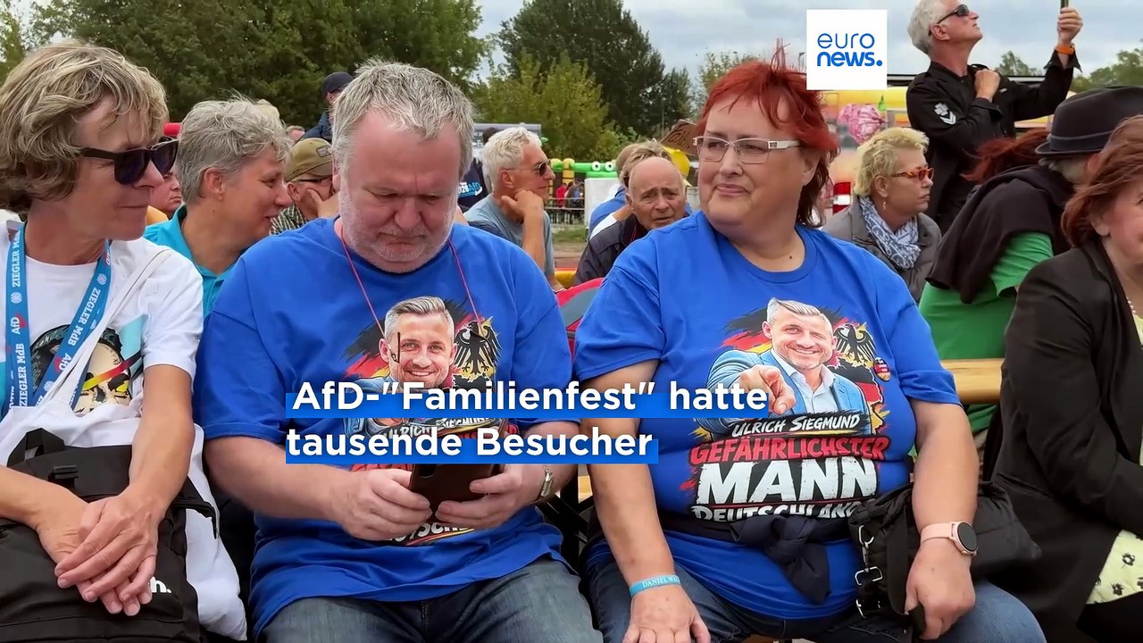 Endspurt vor der wahl in sachsen-anhalt: auf dem wahlkampf-familienfest der afd in magdeburg