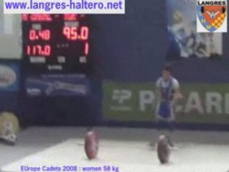 chpt d'Europe cadet  d'halterophilie w58