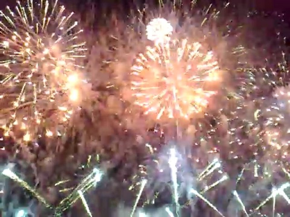 Final du feu d'artifice de Sion