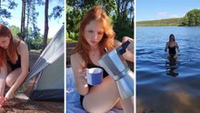 Isabella Maia passe une nuit en forêt et partage son expérience de camping en solo