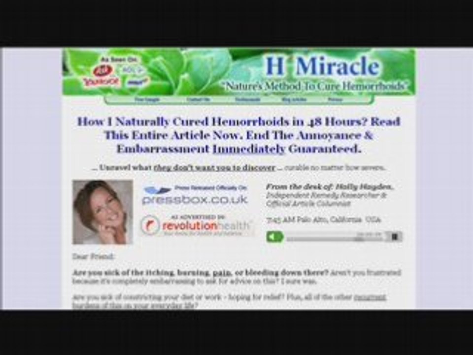 Cure Hemorrhoids - Fast And Easy!