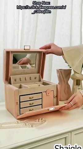 Discover the SONGMICS 6-Level Jewelry Box with Side-Folding Doors, a stylish and practical storage solution for organizing your jewelry collection.