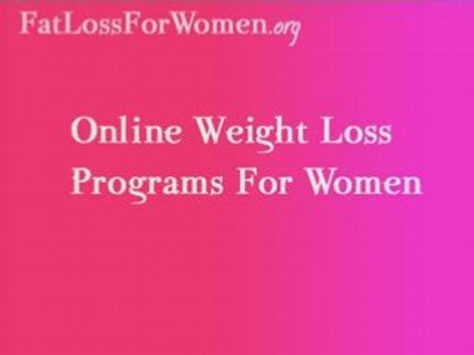 Online Weight Loss Programs For Women