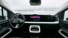 The all new electric Mercedes-Benz VLE 300 Interior Design in Obsidian black