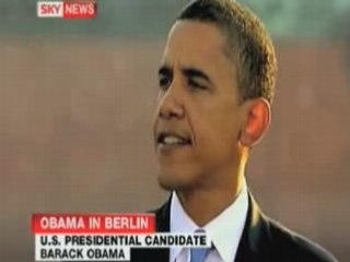 Obama in Berlin NWO Speech SKY News