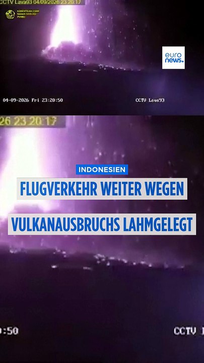 Vulkanausbruch in Indonesien: Flugverkehr lahmgelegt - Tausende sitzen fest