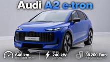 Audi A2 e-tron (2027) in Intense Blue | Innenraum, Akku & Ausstattung