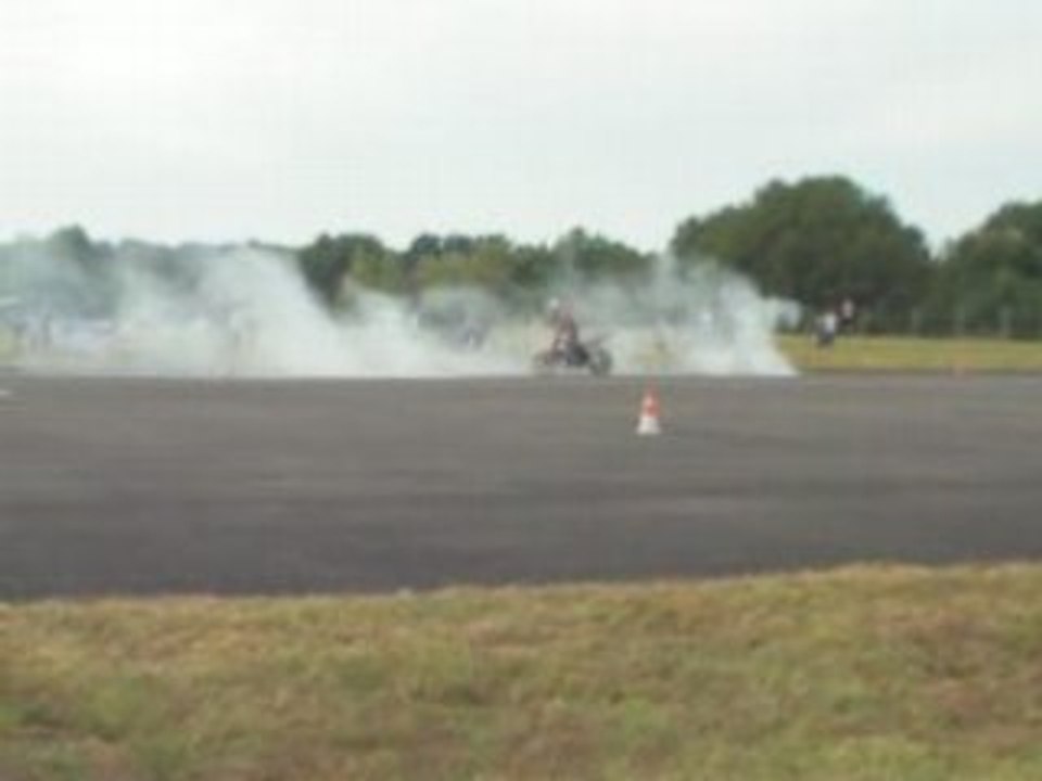 Run Malbouhans burn en moto 2008