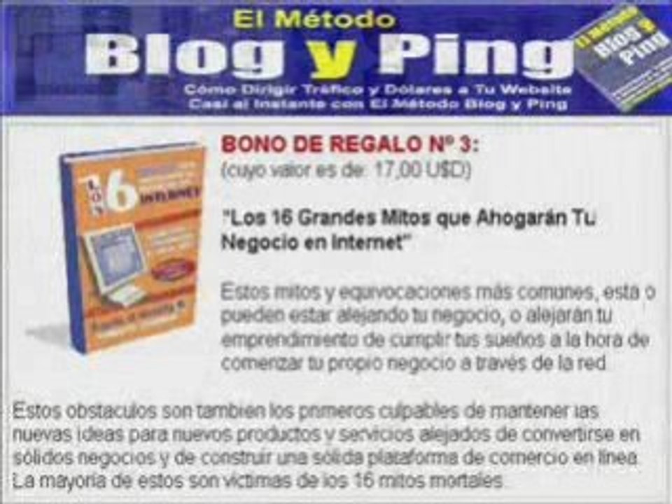 Metodo Blog Y Ping - Trafico Web - Indexar Website