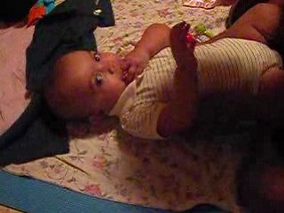 Momma's face is a playground