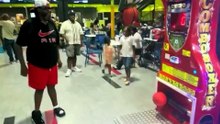 Epic Fail! Man Tries to Punch the Arcade Machine and Destroys Himself Instead