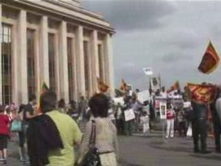 Manifestation against LTTE in Paris 7
