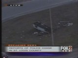 Horrible car crash accident police chase