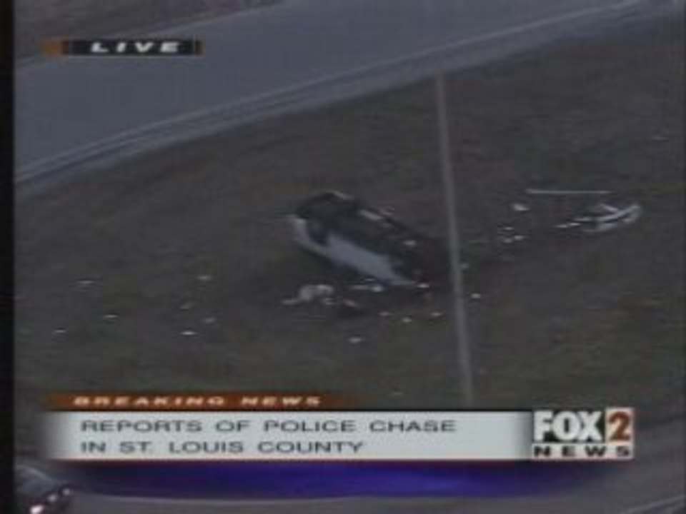Horrible car crash accident police chase