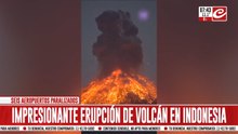 El Krakatoa hizo erupción y paralizó todas las actividades aéreas en Indonesia