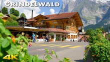 Grindelwald, Switzerland Walking Tour in the Swiss Alps | Scenic Village Views in 4K