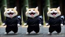 Dancing Kittens in Sync! ✨ Funny Cats Video 🐱 Naik Kereta Api #catlover #viral