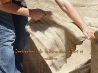 Nature Mat Distributeur d'isolant naturel en laine de lin