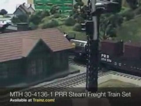 TRAINZ.COM - MTH 30-4136-1 PRR Steam Freight Train Set