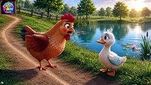 Mother Hen Needs Help! 🐔 Can You Find the Missing Egg?