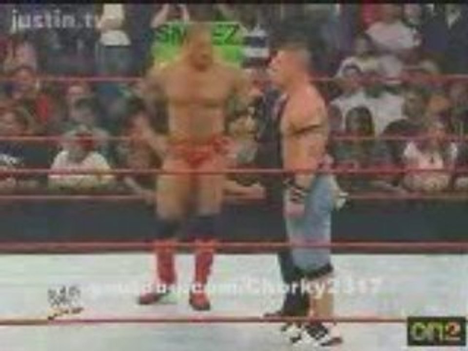 Raw 7.28.08 Cena and Batista vs. JBL and Kane