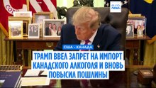 Трамп ввел запрет на импорт алкоголя из Канады и вновь повысил пошлины