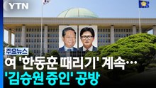 여 '한동훈 때리기' 계속...'김승원 증인' 공방 / YTN