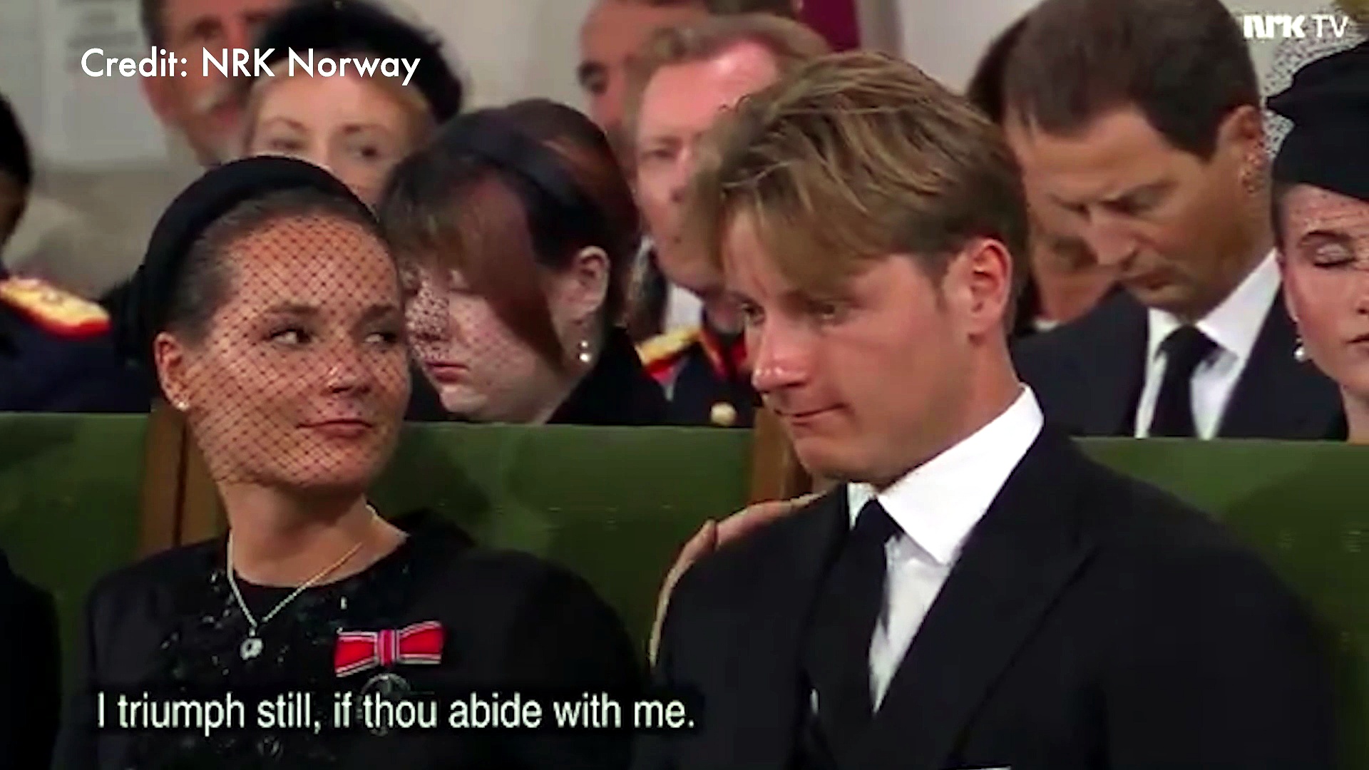 Princess Ingrid Alexandra's tender moment with brother Prince Sverre Magnus at grandfather's funeral