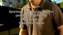 Sporting - Galatasaray maçınının penaltı pozisyonunda Okan Buruk'un hakemlere tepkisi