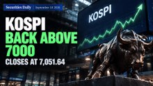 KOSPI Clears 7000 Again, Closing at 7,051.64 | September 10 2026 | Securities Daily